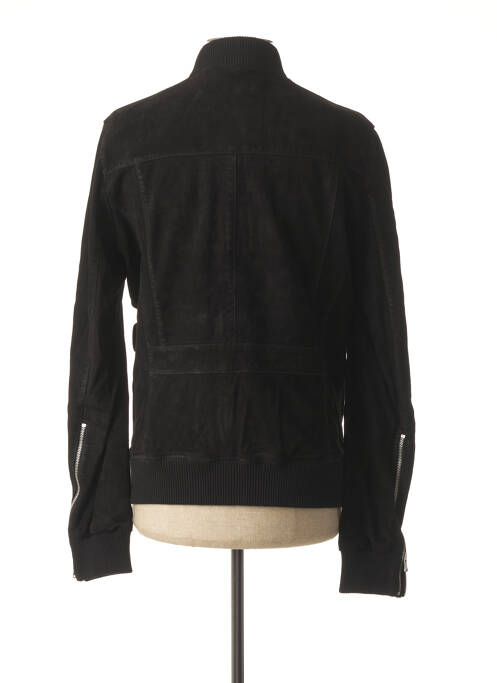 Geacă din piele negru IKKS bărbat