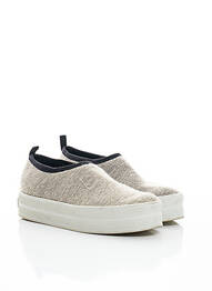 Slip-on-uri închidere elastică toc plat până la 3 cm gri NANUSHKA femme