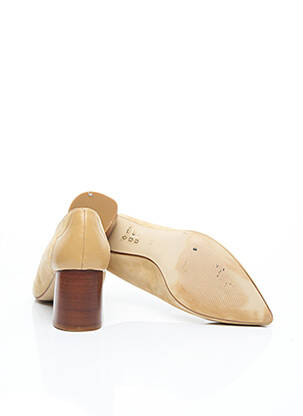 Pantofi cu toc material neted toc de 7 la 9 cm bej BY FAR femeie