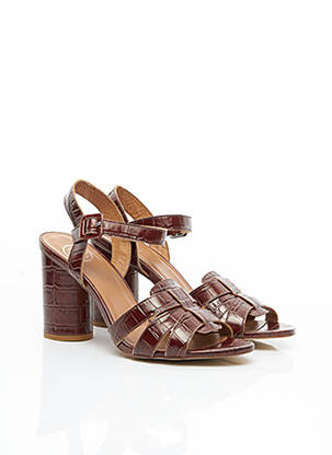 Sandale/Pantofi decupați maro SARENZA femeie