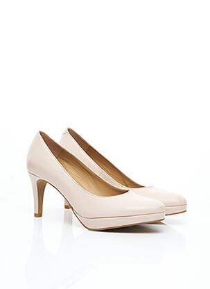 Pantofi cu toc țesătură satinată toc de 7 la 9 cm roz GEORGIA ROSE femeie