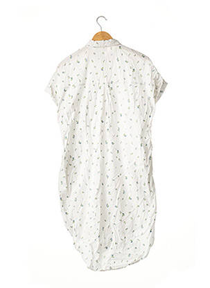 Rochie midi imprimeu floral mâneci scurte alb MONKI femeie