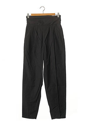 Pantalon drept țesătură poplin mărime normală negru NASTY GAL femeie
