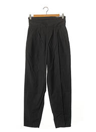 Pantalon drept țesătură poplin mărime normală negru NASTY GAL femeie
