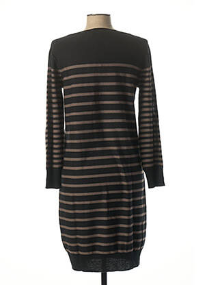 Rochie midi mâneci lungi mâneci lungi negru FUEGO WOMAN femeie