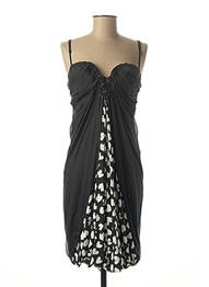 Rochie midi imprimeu fantezie negru FUEGO WOMAN femme