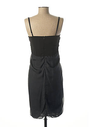 Rochie midi imprimeu fantezie negru FUEGO WOMAN femeie