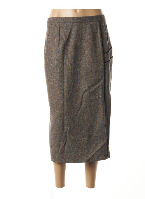 Fustă midi maro FRANCE RIVOIRE femeie