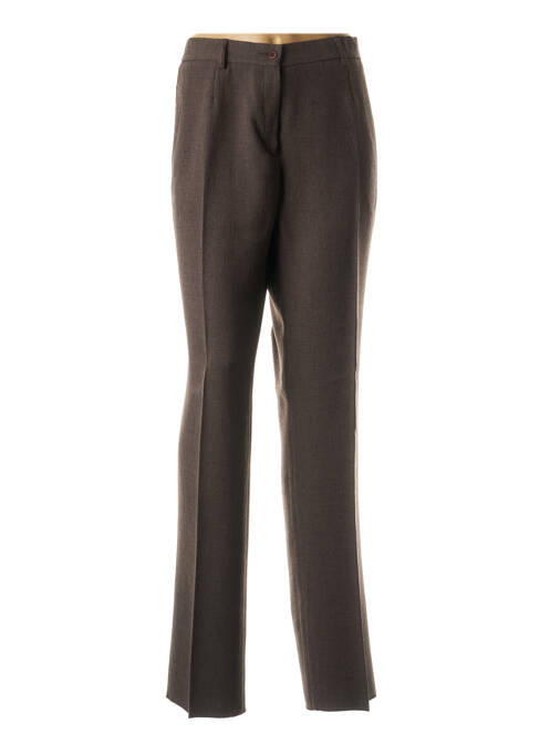Pantalon drept maro PIERRE D'ARLANC femeie