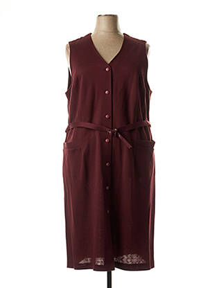 Rochie midi roșu FRANCE RIVOIRE femeie