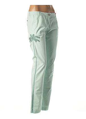 Pantalon chino verde MAISON SCOTCH femeie