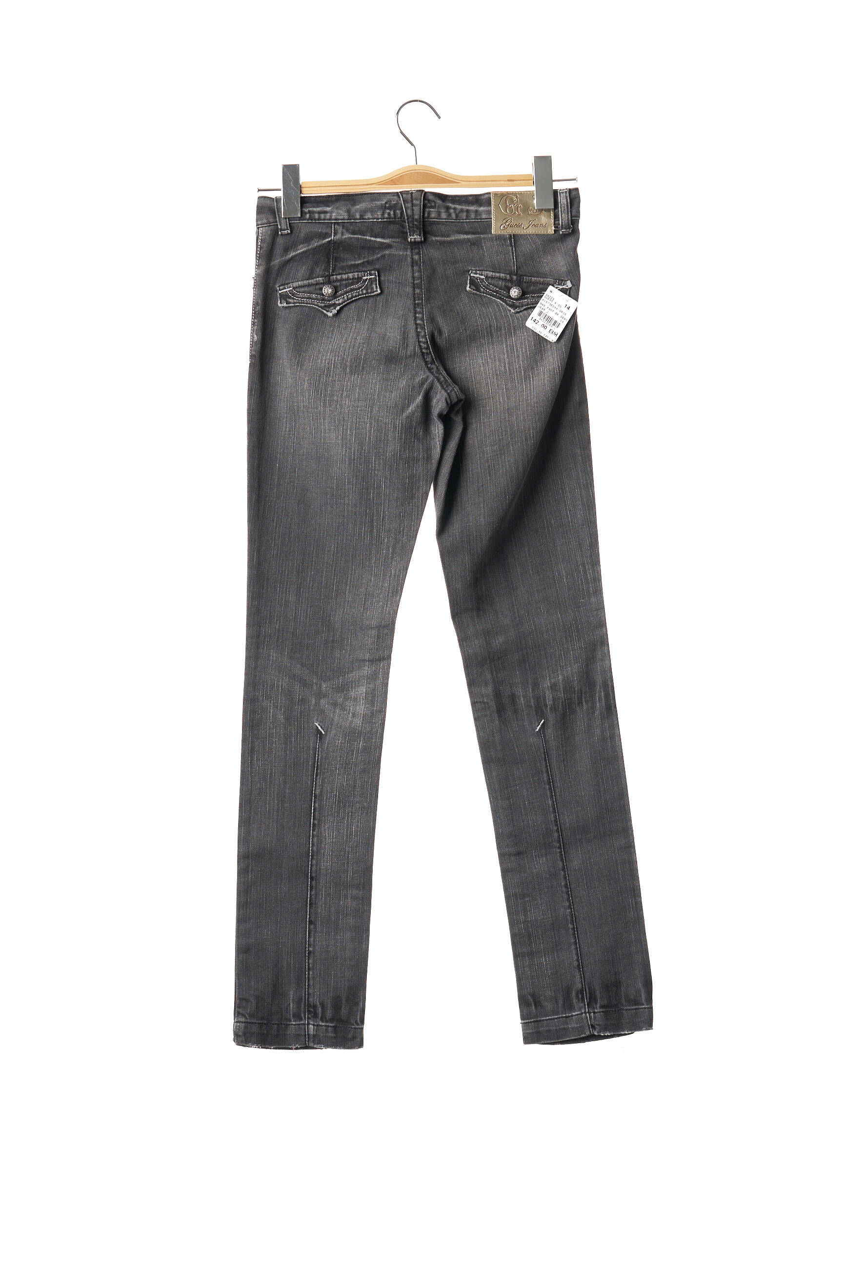 Pantalon slim mărime normală gri GUESS JEANS fată