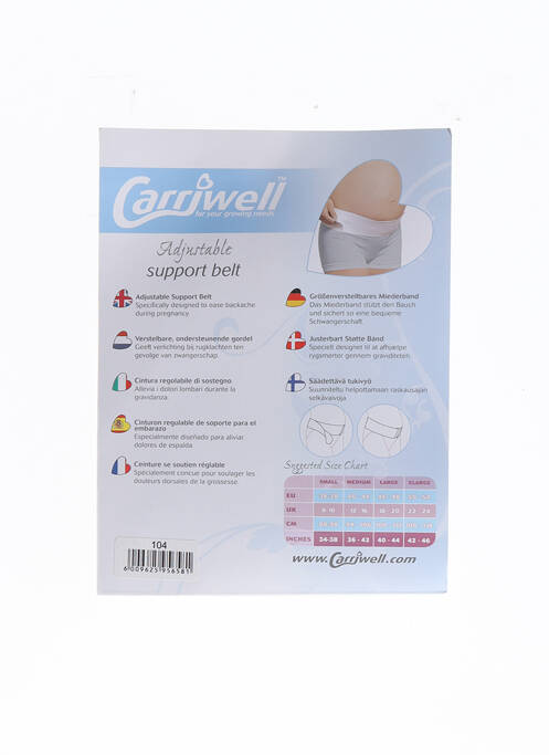 Curea alb CARRIWELL femeie