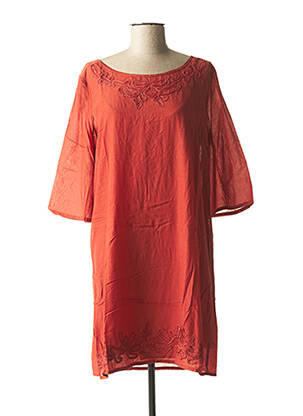 Rochie midi portocaliu BENETTON femeie