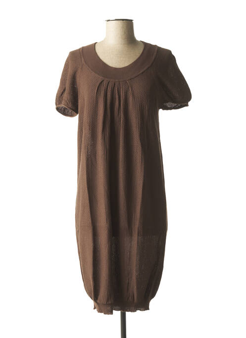 Rochie pulover maro SISLEY femeie