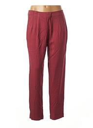 Pantalon drept talie elastică roșu BENETTON femeie