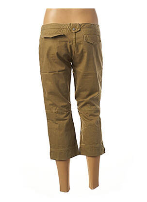 Pantalon trei sferturi croială dreaptă talie joasă verde SISLEY femeie