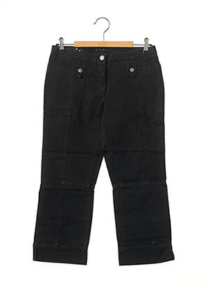 Pantalon trei sferturi croială dreaptă talie joasă negru SISLEY femeie