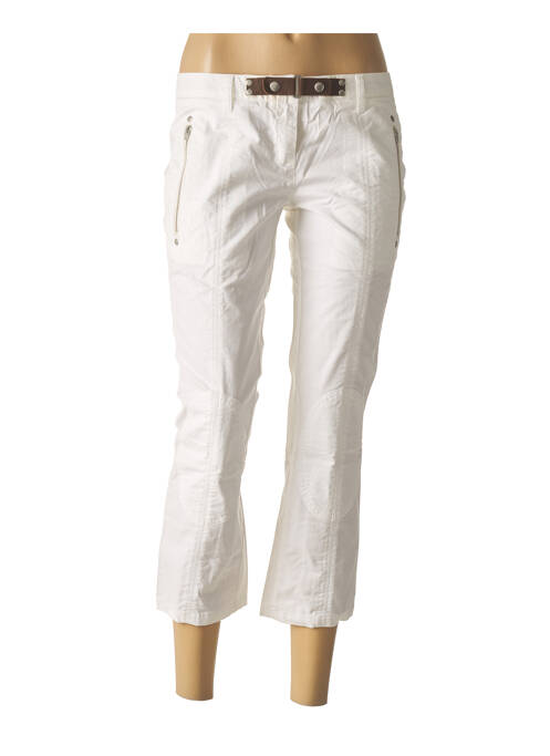 Pantalon trei sferturi alb SISLEY femeie