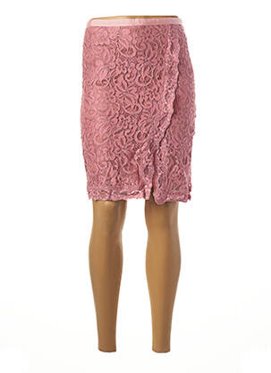 Fustă midi roz BENETTON femeie