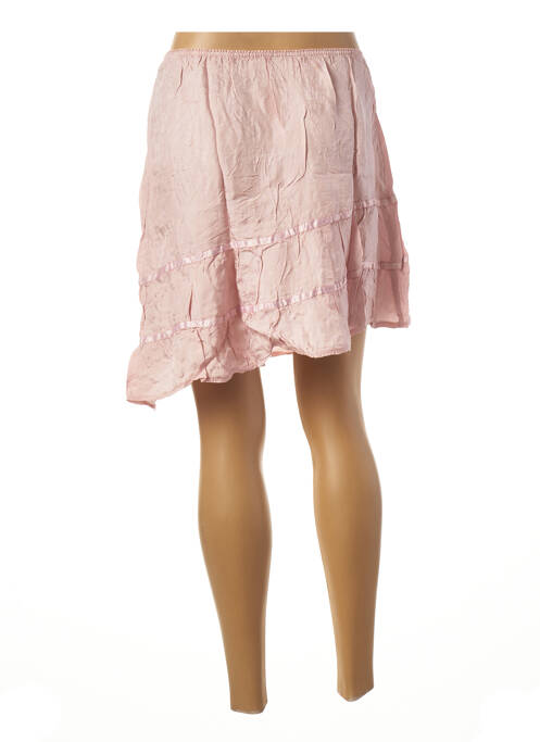 Fustă midi roz SISLEY femeie