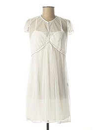 Rochie midi mâneci scurte mâneci scurte alb INFINITIF femme