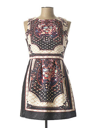 Rochie midi fără mâneci fără mâneci negru DANITY femeie