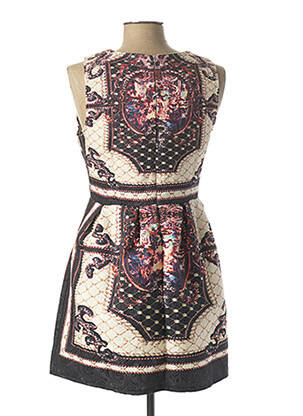 Rochie midi fără mâneci fără mâneci negru DANITY femeie