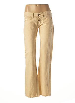 Pantalon drept buzunare talie joasă bej REPLAY femeie