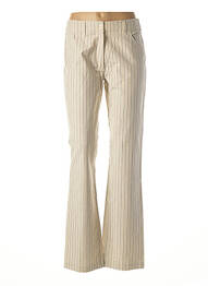 Pantalon drept bej LOLA femeie