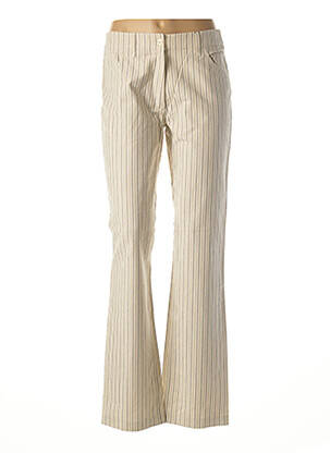 Pantalon drept bej LOLA femeie