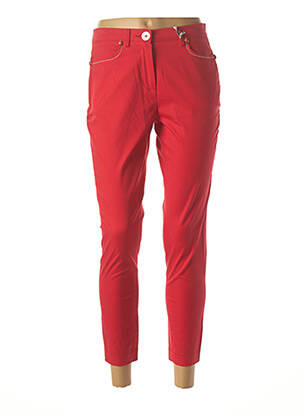 Pantalon 7/8 elasticitate mărime normală roșu AQUAJEANS femeie