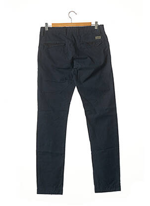 Pantalon chino țesătură poplin mărime normală albastru THREENITY femeie