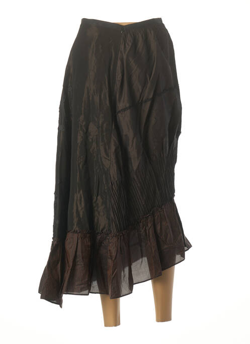 Fustă midi maro NATHALIE GARCON femeie