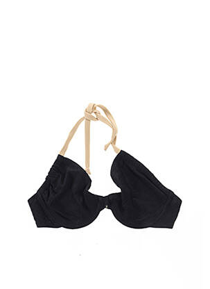 Sutien de costum de baie elasticitate negru ANTIGEL femeie