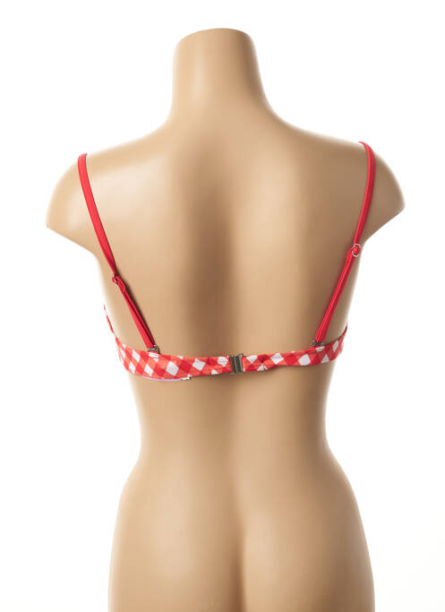 Sutien de costum de baie roșu ANTIGEL femeie