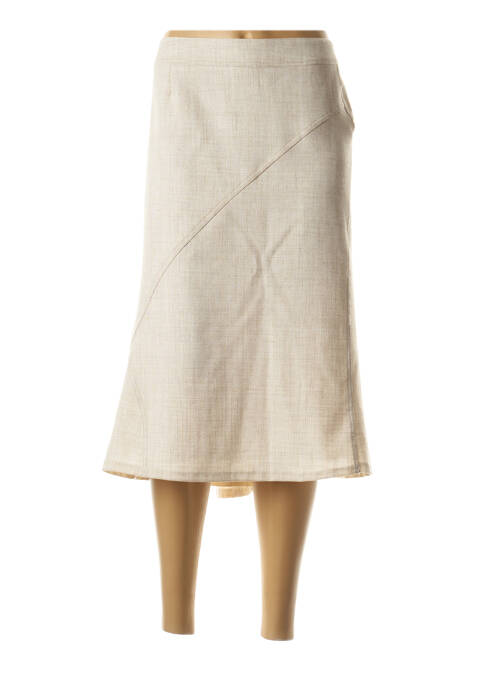 Fustă midi bej GUY DUBOUIS femeie