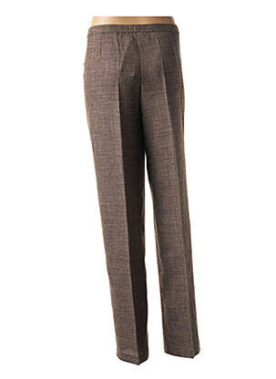 Pantalon 7/8 talie elastică maro FRANCOISE DE FRANCE femeie