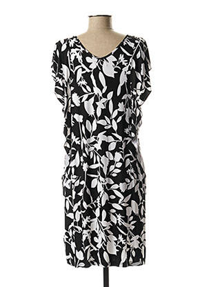 Rochie midi imprimeu floral fără mâneci negru YSABEL MORA femeie