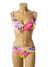 Costum de baie din două piese închidere cu agrafă roz YSABEL MORA femme