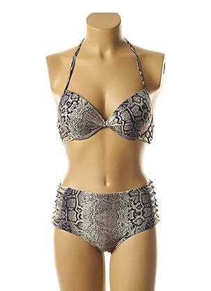 Costum de baie din două piese maro DAG ADOM femeie