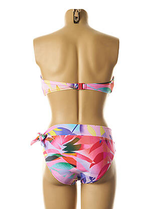 Costum de baie din două piese închidere cu agrafă top sutien modelat roz YSABEL MORA femeie