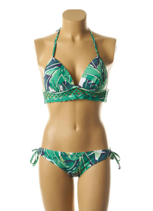 Costum de baie din două piese verde DAG ADOM femeie