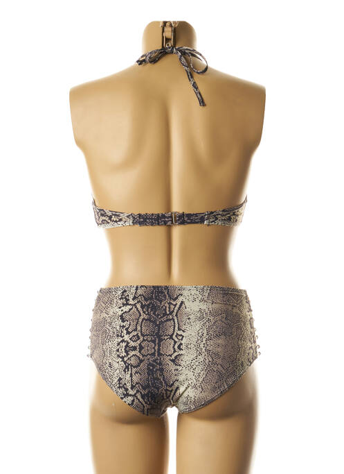 Costum de baie din două piese maro DAG ADOM femeie