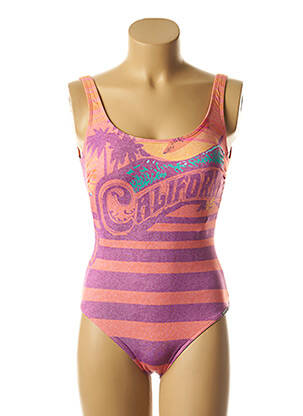 Costum de baie dintr-o singură piesă elasticitate top sutien modelat violet OLYMPIA femeie