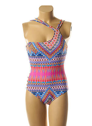 Costum de baie dintr-o singură piesă imprimeu fantezie top sutien modelat albastru DAG ADOM femeie