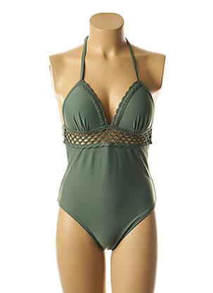 Costum de baie dintr-o singură piesă elasticitate top sutien modelat verde DAG ADOM femeie