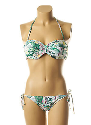 Costum de baie din două piese verde DAG ADOM femeie