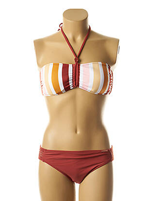 Costum de baie din două piese elasticitate sutien cu susținere înaltă și burete detașabil roșu YSABEL MORA femeie