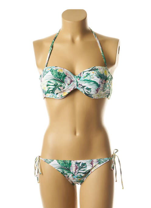 Costum de baie din două piese verde DAG ADOM femeie